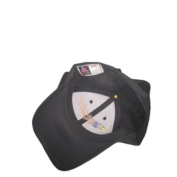 Otto Accessories Adjustable Strap Hat American Eagle Flame OS Logo - Picture 5 of 5